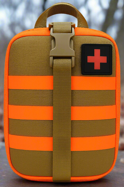 Military IFAK First Aid Kit – Outdoor Survival Trauma Pack with Molle Pouch, Tourniquet & Israeli Bandage