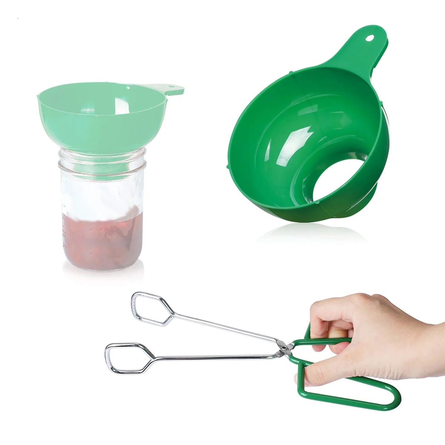 Essential 6-Piece Canning Tool Kit – Jar Lifter, Funnel, Tongs & More