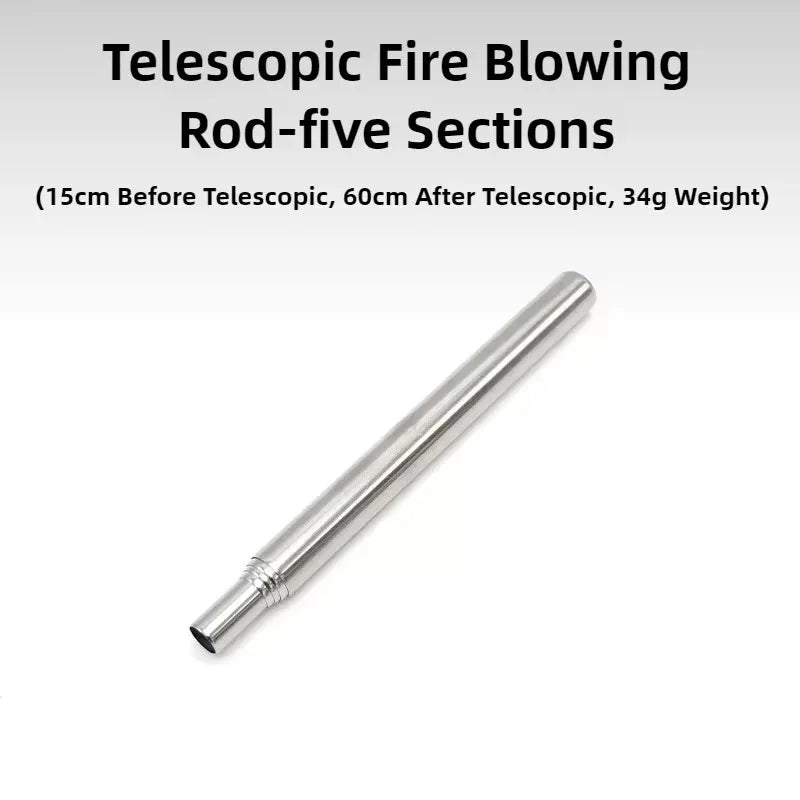 Retractable Fire Blow Tube – Portable Outdoor Fire Starter for Camping & Survival
