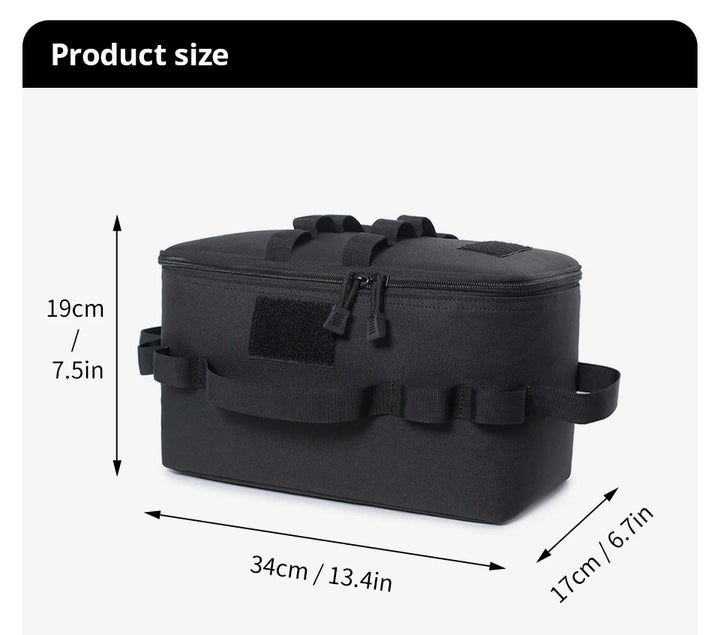 Tactical Survival Gear Storage Bag – Gas Canister & Tool Organizer for Bugout and Field Use