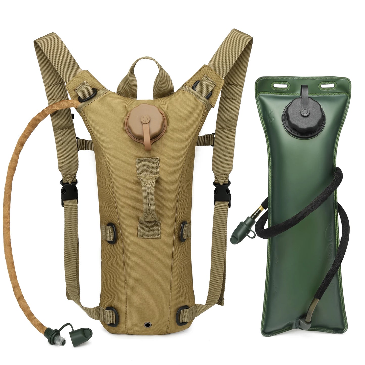 Sport Hydration Pack – Waterproof Nylon Backpack with Built-In Bladder