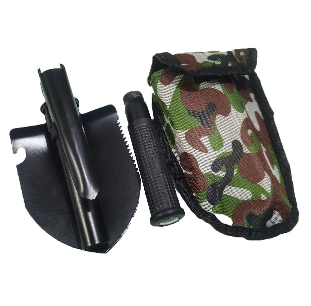 Tactical Folding Survival Shovel – Military Engineer Multi-Tool for Camping, Digging & Defense