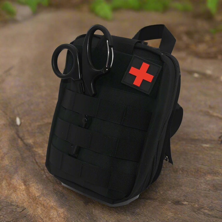 Military IFAK First Aid Kit – Outdoor Survival Trauma Pack with Molle Pouch, Tourniquet & Israeli Bandage