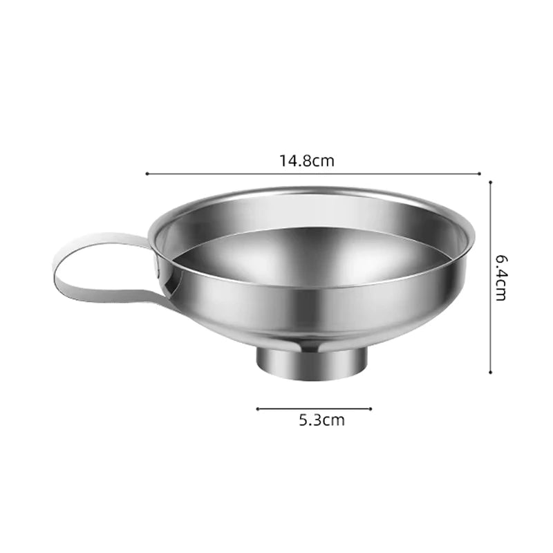 Stainless Steel Wide Mouth Canning Funnel – Small & Large Sizes