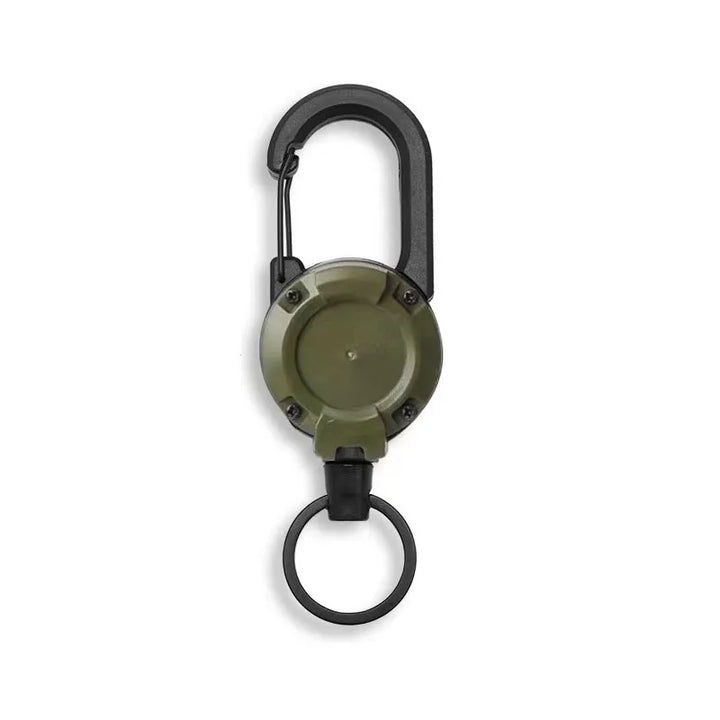 Retractable Steel Wire Carabiner Keychain – Heavy Duty Clip Tool (Single or 5-Pack)