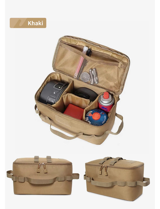 Tactical Survival Gear Storage Bag – Gas Canister & Tool Organizer for Bugout and Field Use