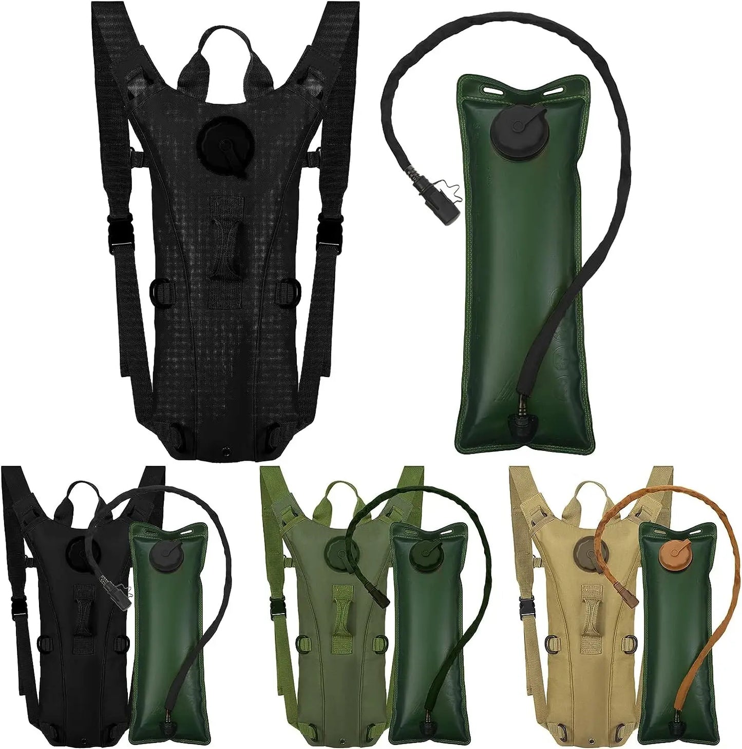 Sport Hydration Pack – Waterproof Nylon Backpack with Built-In Bladder