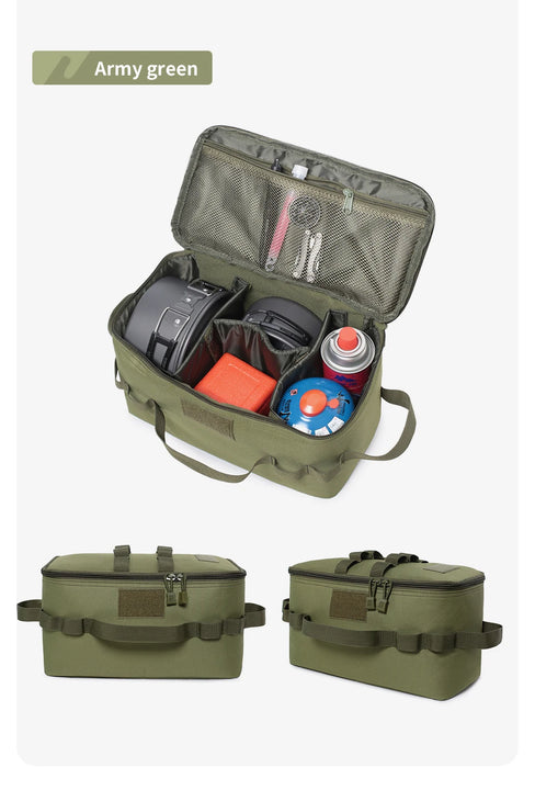 Tactical Survival Gear Storage Bag – Gas Canister & Tool Organizer for Bugout and Field Use