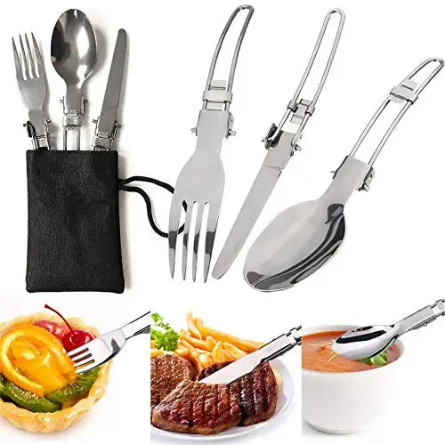 Portable Camping Cookware Set – Lightweight Backpacking Cooking Kit with Pots & Storage Bag