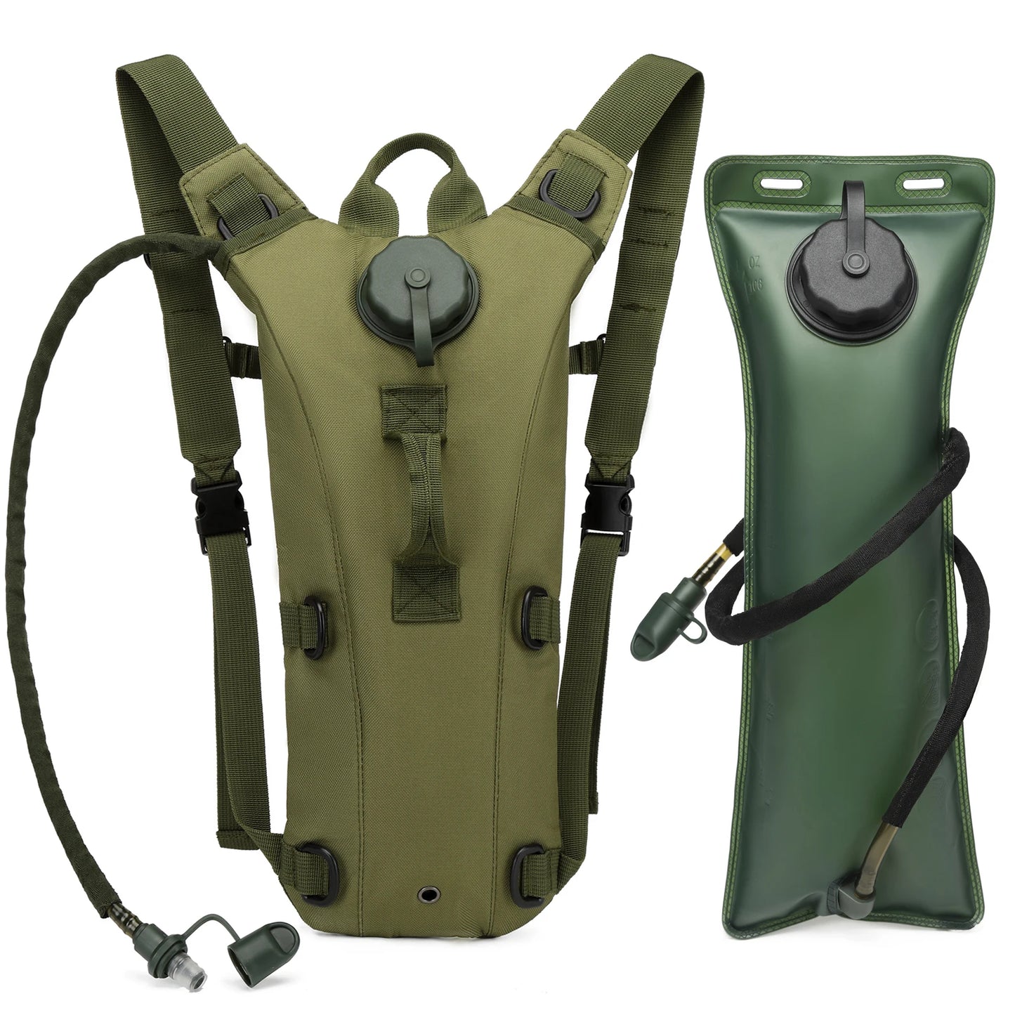 Sport Hydration Pack – Waterproof Nylon Backpack with Built-In Bladder