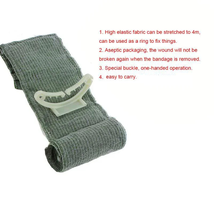 Israeli Bandage – Tactical Trauma Compression Dressing (4” or 6”)