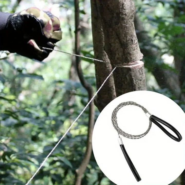 Hand-Pulled Wire Saw – German Stainless Steel Survival Cutter