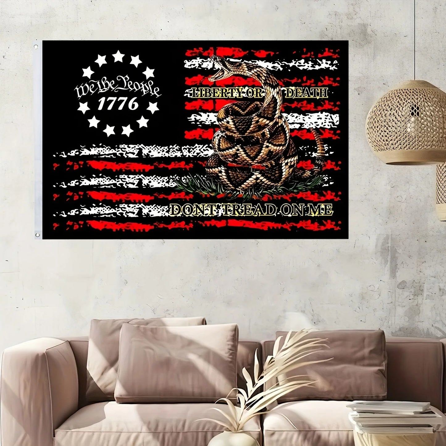 1776 We the People “Liberty or Death” – Don’t Tread on Me 3x5 Flag