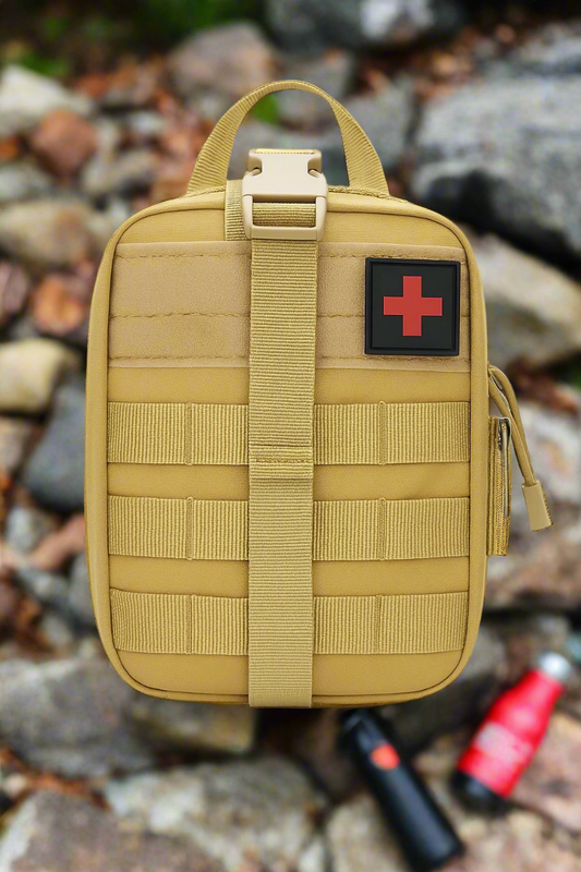 Military IFAK First Aid Kit – Outdoor Survival Trauma Pack with Molle Pouch, Tourniquet & Israeli Bandage
