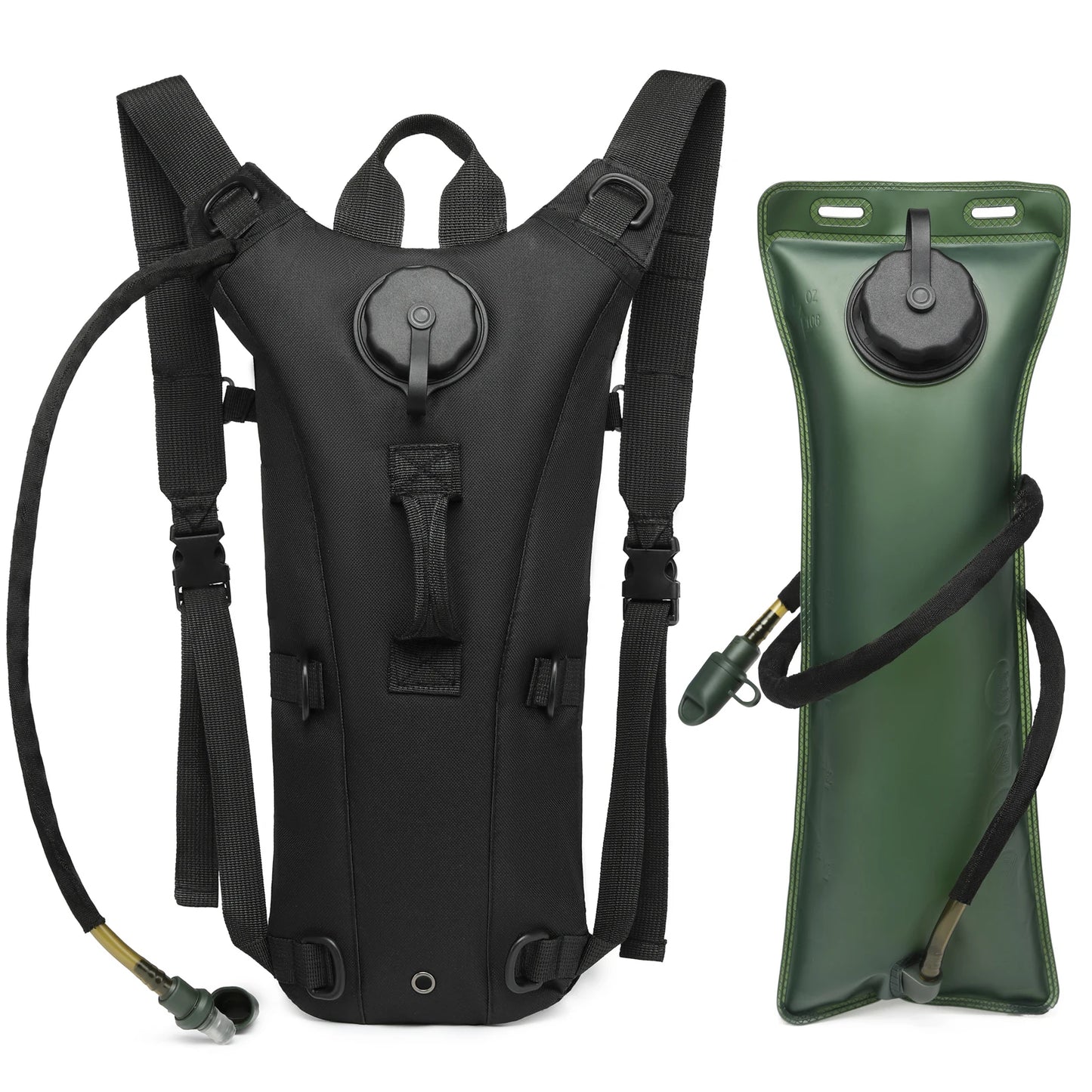 Sport Hydration Pack – Waterproof Nylon Backpack with Built-In Bladder