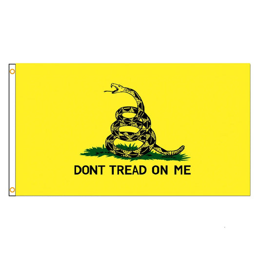 Don’t Tread On Me Gadsden Flag – 3x5 Ft Yellow Snake Banner for Home & Outdoor Display
