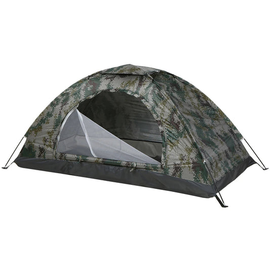 Lightweight UV-Proof Camping Tent – Quick Setup 1–2 Person Shelter with Roof Shield & Carry Bag