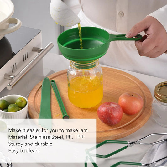 Essential 6-Piece Canning Tool Kit – Jar Lifter, Funnel, Tongs & More