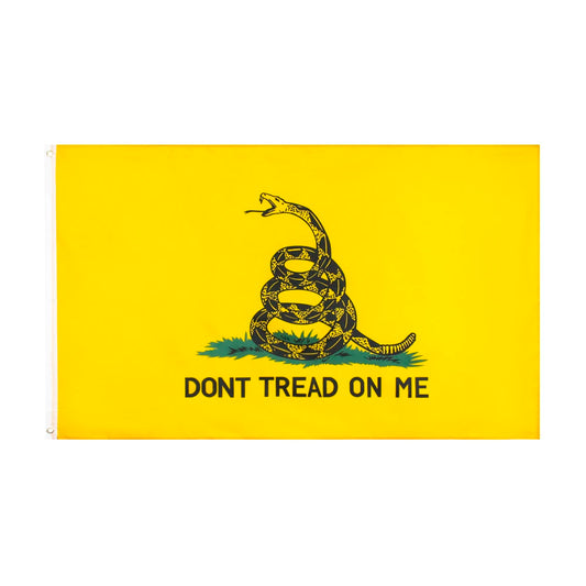 Don’t Tread On Me Gadsden Flag – 3x5 Ft Yellow Snake Banner for Home & Outdoor Display