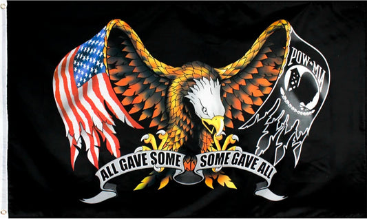 3×5 ft US Army & POW MIA Eagle Flag – Patriotic Tribute Banner for Veterans & Memorial Display