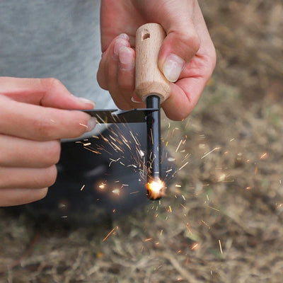 Survival Magnesium Flint Fire Starter – Bear Grylls Inspired Emergency Fire steel Kit