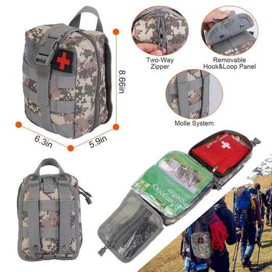 Operator Elite Survival Kit – 125 Tactical Tools with Axe, Tent, Trauma Gear & More
